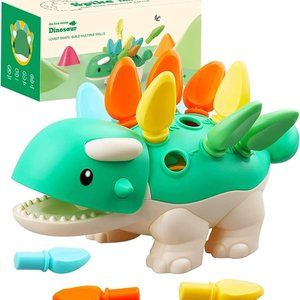 Motor Skills Learning Dinosaur for Toddlers Montessori Sensory Toy 12 mo to 5 y